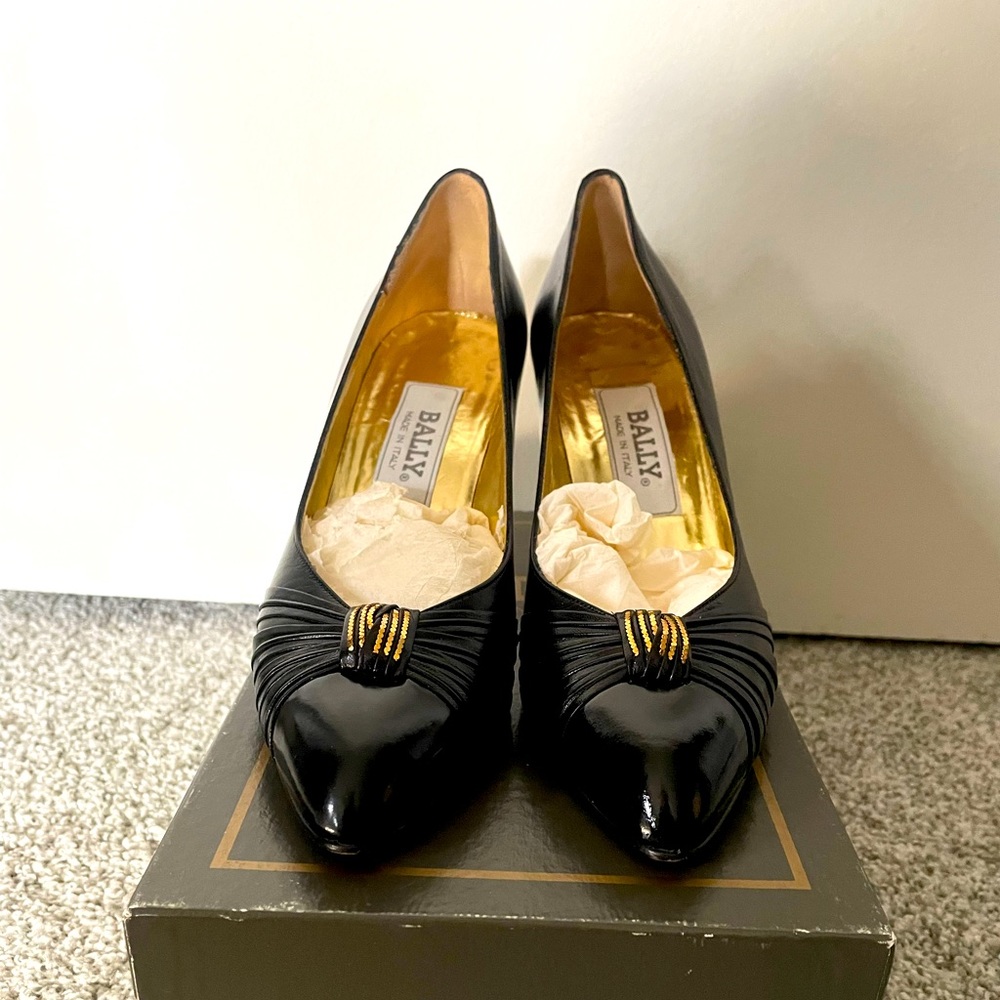 Black Bally Pumps